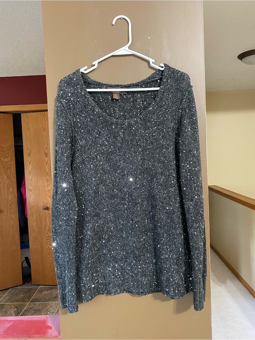 Victor Alfaro Charcoal Sparkle Long Sleeve